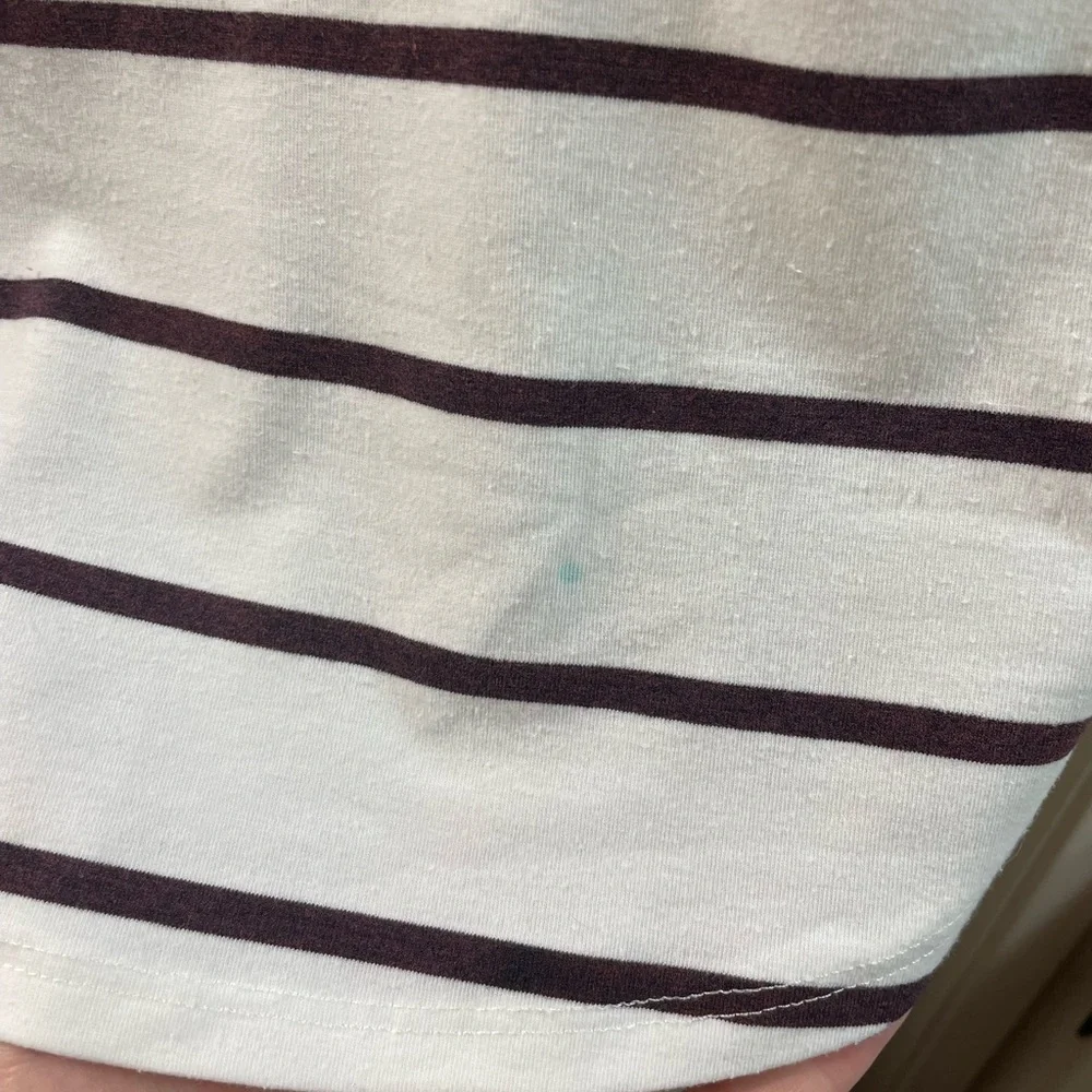 🚨 SOLD 🚨Vanilla Sugar stripe Tee Shirt Blue Black White size XL Do All Things - Picture 5 of 11